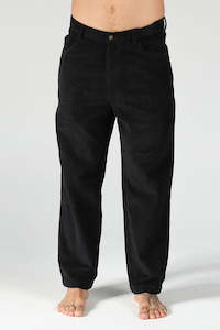 T&C Car Parks Cord Pant Black