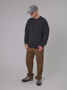 Essentials Mens: Just Another Fisherman Stevedore Crew Charcoal