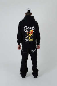Essentials Mens: Crate x Space Man Candy Superfleece Hoodie Black