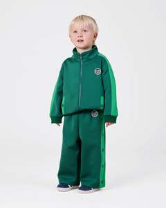 Size 4: Goldie + Ace Logo Track Zip Jacket Green