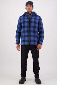 Swanndri Hudson Hoodie Oceanview/Navy Check