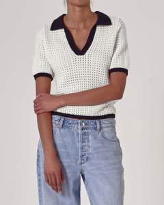 Rollas Estelle Knit Top Vintage White