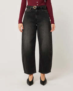 Rollas: Rollas Gigi Barrel Jean 80s Black