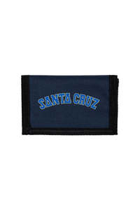 Wallets: Santa Cruz Collegiate Strip Velcro Wallet Navy