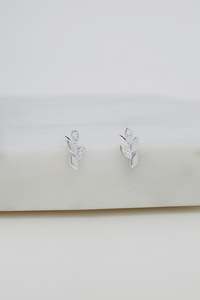 Accessories 1: Zafino Crystal Leaf Stud Earring