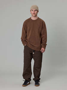 Mens Hoodies 1: Just Another Fisherman Merino Sea Crew Timber