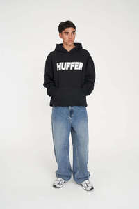 Mens Hoodies 1: Huffer Mens Weekend Hood/Bricks Black