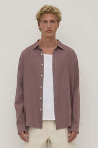 Essentials Mens: Assembly Everyday Mens LS Shirt Plum