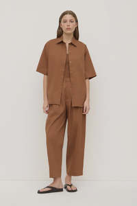 Womens L S Shirts 1: Assembly Label Joni Short Sleeve Shirt Earth