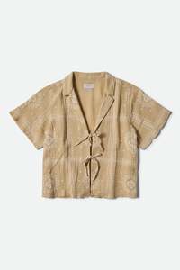 Brixton Wandering Tie Top Pale Khaki Bandana