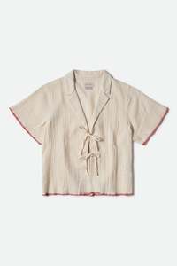 Brixton Wandering Tie Top Off White