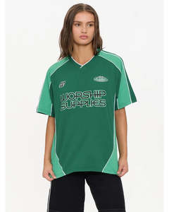 Womens Tops 1: Worship Grand Prix Panelled Jersey