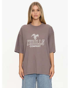 Womens Tops 1: Thrills Break Point Oversized Tee Shroom