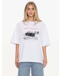 Thrills Metal And Dust Oversized Tee White