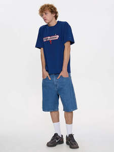 Worship Belter Big Dawg Jean Short Sky High Blue