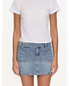 Size 6: Thrills Wyatt Y2K Mid Rise Mini Skirt Rustic Fade