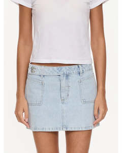 Thrills Wyatt Y2K Mid Rise Mini Skirt Serenity Blue