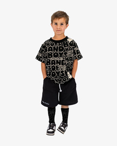 Boys Tees 1: Band Of Boys Black BOB Repeat Tee