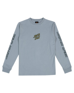 Boys Tees 1: Santa Cruz Brain Dot Centre Hollow Strip LS Tee Slate