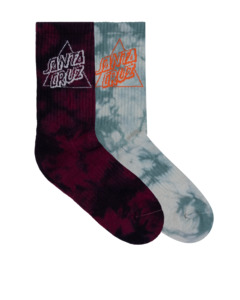 Boys Socks: Santa Cruz Not A Dot Crew Sock 2 Pack, Crew Sock (2 Pack)