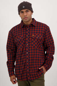 Swanndri: Swanndri Full Button Egmont Twin Pack Red Lattice/Toffee Lattice