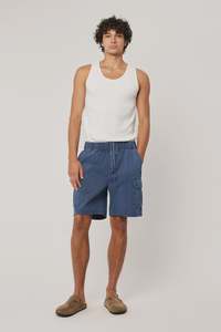 Rollas: Rollas Tradie Cargo Short Steel Blue