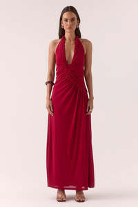 Sovere Alora Maxi Dress Raspberry
