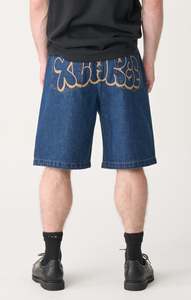 XLARGE Burst Bull Denim 91 Short Raw Indigo