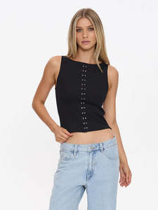 Size 6: Thrills Rhyde Eyelet Tank