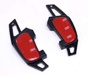 Mk7 Paddle Extensions: VW MK7 GTI R BRUSHED BLACK ALUMINIUM DSG PADDLE EXTENSIONS