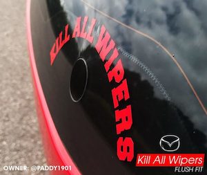 Kill All Wipers: KILL ALL WIPERS | MAZDA 3 MK1 REAR WIPER DELETE
