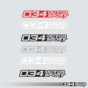 Merchandise: Decal, Die Cut, 034Motorsport