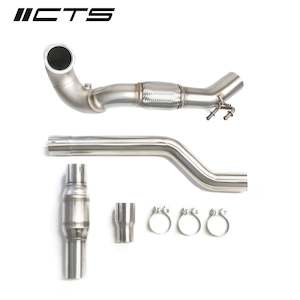CTS TURBO MQB AWD EXHAUST DOWNPIPE WITH HIGH FLOW CAT (MK7/MK7.5 GOLF AWD, GOLF &hellip;