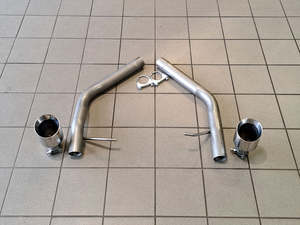 C Exhausts: Audi A7 3.0 TDI Quattro Rear Silencer Deletes