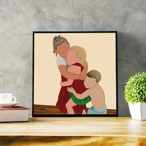 HAND DRAWING: Group illustration - simple