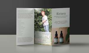advertisement: Tri-fold brochure design double sided