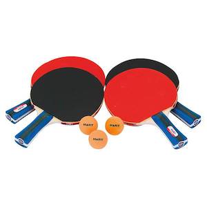 Table Tennis Balls Bats: HART Four Player Club Table Tennis Set
