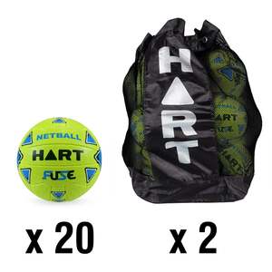 Netball: HART Fuse Netball Bundle Fluro Yellow/Blue