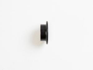 Finials: Harvey's Black Metal End Cap Flat