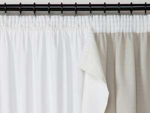Attachable Curtain Lining: Readymade Attachable Blockout Lining - Ivory