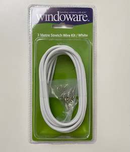 Net Voile And Sheer Curtains: MCP - Curtain Wire 3m + Hooks & Eyes Set