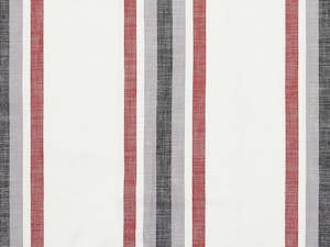 Uncoated Fabrics: Java Stripe Fabric 140cm - Wine/Grey