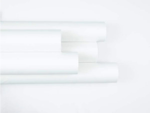 Lining Fabrics: 3 Pass Ivory Blockout Lining With Flock Back 150cm