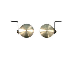 Track Rod Accessories: Metal Rod End Caps - Poles Apart- Antique Brass