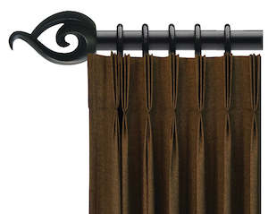 Expandable Rod Set 22/25, Black Finial, 210 - 300cm