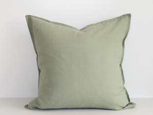 Ava Linen Filled Cushion - Jade
