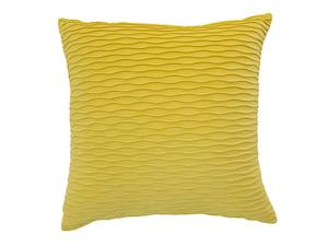Wave Velvet Lemon Cushion Cover