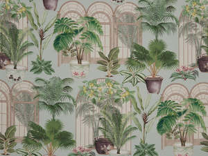 Victorian Glasshouse Collection: Victorian Glasshouse Mist Fabric
