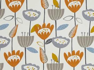 Nordic Collection: Flower Power Tangerine Fabric