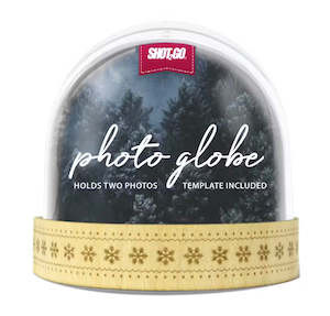 Gifts: Photo Snow Globe - Wooden